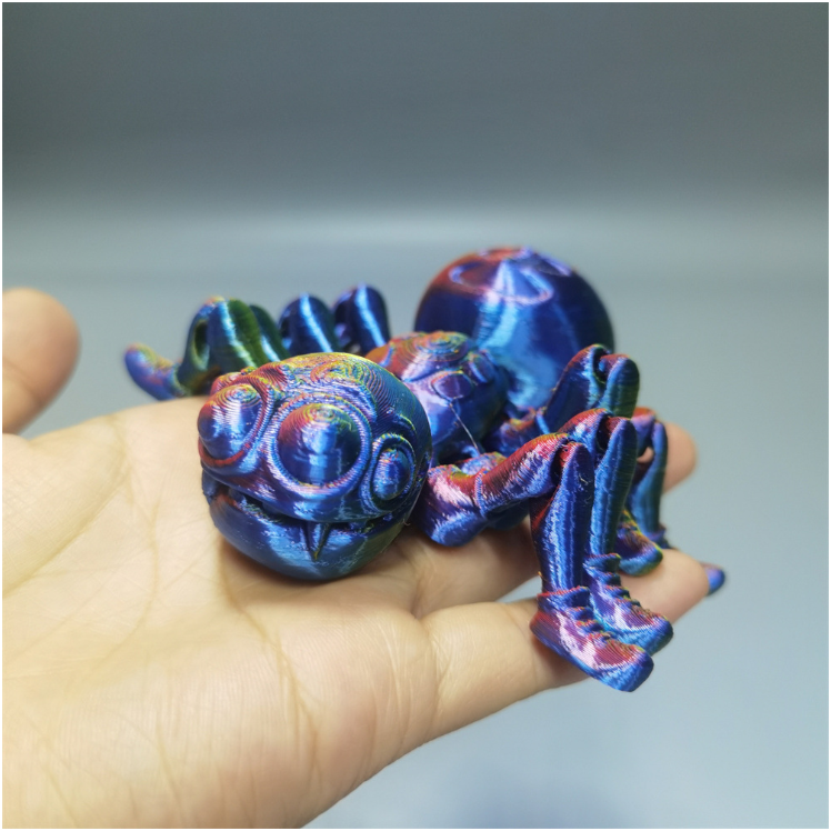3D打印玩具蜘蛛龍蝦蝎子擺件仿真動物玩偶塑料擺攤紀念品萬圣節